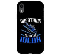 La respiración es para el Amante de la natación débil Nadador Carcasa para iPhone XR
