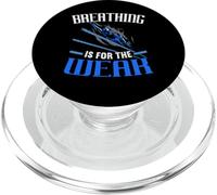 La respiración es para el Amante de la natación débil Nadador PopSockets PopGrip para MagSafe
