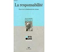 La responsabilité: Essai sur le fondement du civisme