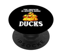La respuesta es siempre más patitos patito de goma amante del pato PopSockets PopGrip Adhesivo