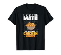 La Respuesta matemática es un Divertido diseño gastronómico de Nuggets de Pollo Camiseta gráfica económica