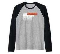 La revolución no será televisada Camiseta Manga Raglan