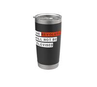 La revolución no será televisada Vaso térmico de acero inoxidable de doble pared
