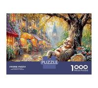 La Riqueza de Buda Puzzles Intelectual Desafío 1000 Piezas Lleva una Vida voluptuosa Rompecabezas Juego EduGatoivo para Adultos Y Niños A Partir De 12 Años 70x50cm/1000pcs