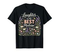 La Risa es la Mejor Medicina Día Mundial de la Risa Floral Camiseta