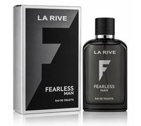 LA RIVE Fearless Man Eau de Toilette para hombre, 100 ml, fragancia fresca y picante con bergamota, lavanda y almizcle, perfume de larga duración