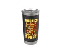 La robótica es mi deporte Amantes de la inteligencia artificial Robótica Vaso térmico de acero inoxidable de doble pared