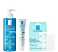 La Roche Posay Anti-Blemish Evening Routine Effaclar Cleanser, Treatment & Patches