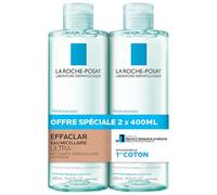 La Roche-Posay Effaclar Eau Micelar Ultra Peaux Grasses - Lote de 2 x 400 ml