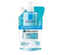 La Roche Posay Lipikar Surgras Crema limpiadora antisequedad Pack eco-recarga + botella de 400 ml