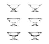 La Rochère 6 Boles de cristal con pie Abeille 20 cl Transparente