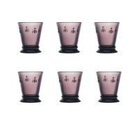 La Rochère 6 Vasos Abeille 26 cl Aubergine