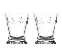 La Rochere Bee Glass - Juego de 2 vasos de cristal (185 ml, 6 unidades, cristal francés)