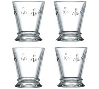La Rochère- Juego de 4 vasos de agua - ABEILLE-Origine France