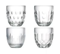 La Rochère Juego De Vasos De Cristal Tumbler Surtidos, Set De 4