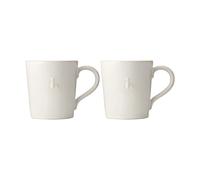 La Rochère Taza de cerámica Abeille. 2-pack Blanco