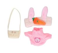 La Ropa de los Animales de Peluche de Pato Incluye La Diadema de La Ropa de La Muñeca de La Felpa Bolsa Pequeña para el Regalo de DIY (Tipo F)