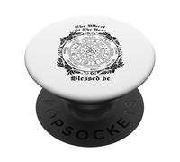 La Rueda del Año Bendito Sea Pagano Oculto Wiccan PopSockets PopGrip Adhesivo