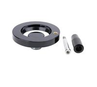 La rueda, Tres ruedas, Volante de fresado de torno de aleación, mango plegable no plegable de 63-200mm, agujero liso(80mm Hole 12mm,Non Foldable handle)