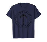 La Runa Tiwaz - Mitología Nórdica - v2 vintage Camiseta