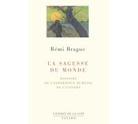 La sagesse du monde: Histoire de l'expérience humaine de l'univers (L'Esprit de La Cite)