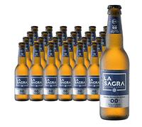 La Sagra 0,0 - Cerveza Lager 0,0% alcohol - Caja de 24 Botellas de 330 ml - Total: 3960 ml