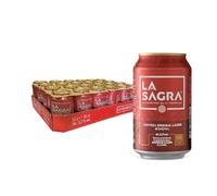 La Sagra - Cerveza Lager estilo Pilsner - Alc. 5,2% Vol. - Caja de 24 latas de 330 ml - Total: 7920 ml