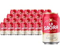 La Sagra - Cerveza Lager estilo Pilsner - Alc. 5,2% Vol. - Caja de 24 latas de 330 ml - Total: 7920 ml (Paquete de 5)