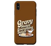 La Salsa Hace Que Todo Sea Mejor Divertido Pavo Acción de Gracias Carcasa para iPhone XS MAX