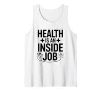 La salud es un trabajo interno Medicina interna Médico internista Camiseta sin Mangas