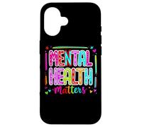 La salud mental importa Mensaje positivo Empoderamiento Carcasa para iPhone 16