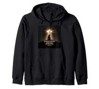 La salvación no se Encuentra en Nadie más. Cruz Cristiana Sudadera con Capucha