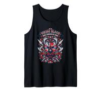La Sangre vikinga Corre por mis Venas Guerrero de ascendencia nórdica Camiseta sin Mangas