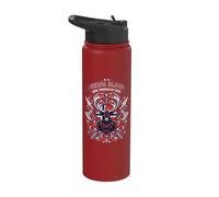 La sangre vikinga corre por mis venas Guerrero de ascendencia nórdica Stainless Steel Insulated Water Bottle