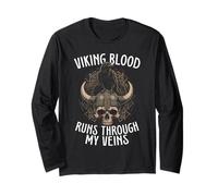 La Sangre vikinga Corre por mis Venas Vikingos nórdicos Manga Larga