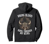 La Sangre vikinga Corre por mis Venas Vikingos nórdicos Sudadera con Capucha