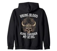 La Sangre vikinga Corre por mis Venas Vikingos nórdicos Sudadera con Capucha