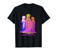 La Santísima Trinidad de la Cultura Pop Colorido Estilo Renacentista Camiseta