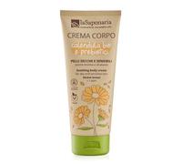 La Saponaria | Crema Corporal Bio para Pieles Secas y Sensibles, Caléndula Bio & Prebióticos, Hidratante y Calmante - Dermatológicamente Testada, Fórmula Delicada, 200 ml