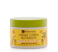 La Saponaria | Crema Corporal Nutritiva Zanahoria y Vainilla - Con Manteca de Karité Suave, Hidratante y Ecológica, Ideal para Piel Seca, Nutre en Profundidad y Deja la Piel Suave y Perfumada