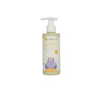La Saponaria | Gel de baño ecológico para cuerpo y cabello de bebés y niños, ultradelicado, no irrita los ojos, con aceite de albaricoque y extractos biológicos (200 ml)