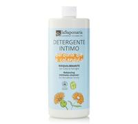La Saponaria | Gel Íntimo Biológico con Bardana y Caléndula, pH 4.5, Reequilibrante para Toda la Familia, Certificado COSMOS Organic, Formato Maxi 1000 ml