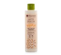 La Saponaria | Leche de Ducha Biológica 200 ml, Avena Bio & Prebióticos, Gel Corporal Ultra Delicado para Piel Seca y Sensible, Testada dermatológicamente en pieles sensibles, Testada al níquel <1ppm