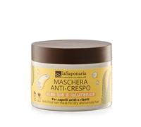 La Saponaria | Mascarilla anti-encrespamiento con aloe bio y ácido hialurónico - Ideal para cabellos secos y rebeldes. Aporta hidratación, brillo y un aspecto sano y suave. 200 ml (Aloe Vera)