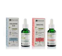 La Saponaria | Pack 2 Sérums Antiedad Ecológicos: Bakuchiol + Ácido Hialurónico, Hidratación Intensiva, Efecto Lifting y Piel Más Firme, Ideal para Rutina Facial Día y Noche, 2x30 ml