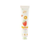 La Saponaria | Pasta dental calmante para niños con sabor a fresa - Dentífrico suave para niños de 0 a 6 años, con caléndula y aloe vera, sin flúor, 75 ml. (Fresa)