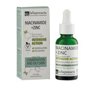 La Saponaria | Sérum Facial Ecológico con Niacinamida y Zinc - Seborregulador Natural, Anti-Imperfecciones, Purificante y Matificante para Piel Grasa y Mixta, 30 ml