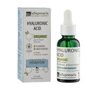 La Saponaria | Sérum Facial Hidratante Ecológico Certificado con Ácido Hialurónico Puro, Rellenador Antiarrugas y Reafirmante, con Extractos Naturales, para Piel Luminosa y Suave - 30 ml