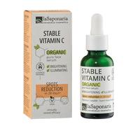 La Saponaria | Sérum Facial Orgánico con Vitamina C Estable 30 ml - Antioxidante Natural, Efecto Iluminador, Aclarante, Unifica el Tono y Revitaliza la Piel Apagada