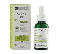 La Saponaria | Sérum Facial Purificante con Ácido Salicílico Orgánico 30 ml - Serum Seborregulador, Anti-Imperfecciones e Inflamaciones, para Piel Grasa y Mixta, Vegano